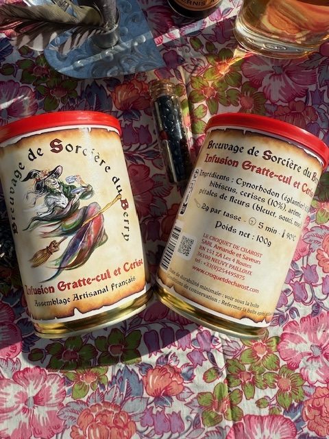 Breuvage de Sorcière du Berry. Infusion Gratte-cul et Cerise. – Image 2